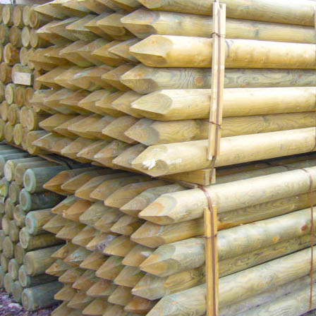 Round Stakes 2-4m x 60mm - 8ft x 2 5inches